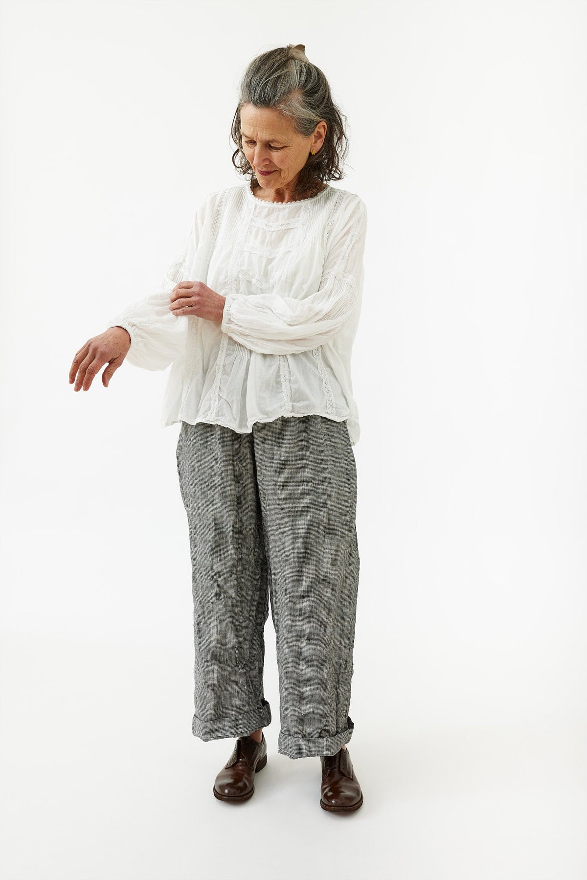 Alice Lace Blouse in Cotton Lace