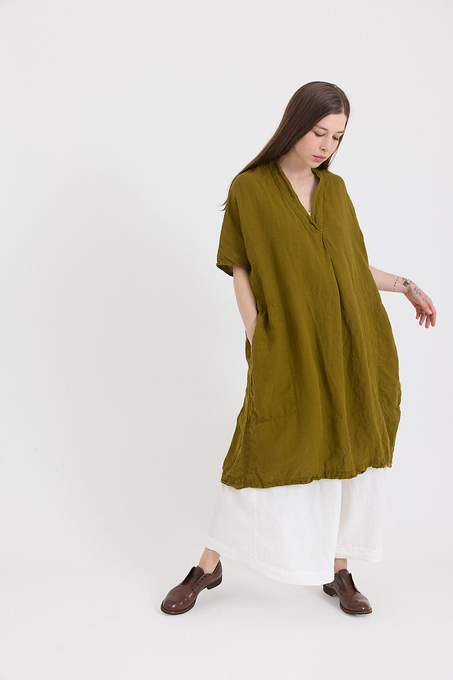 Eugenie Tunic in Light Weight Linen