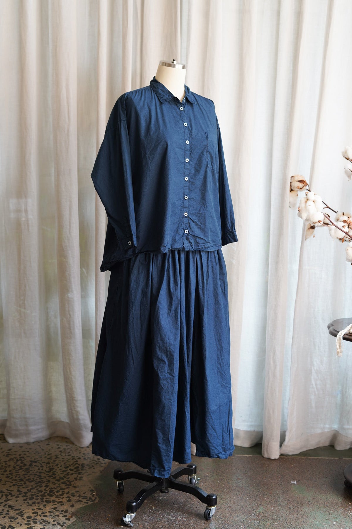 Indra Shirt in Cotton Poplin