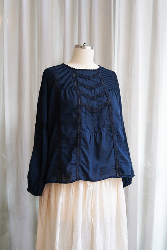 Alice Lace Blouse in Cotton Lace