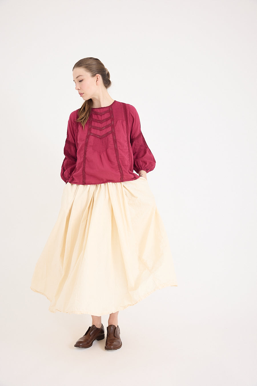 Alice Lace Blouse in Cotton Lace