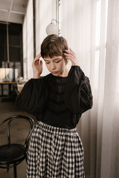 Alice Lace Blouse in Cotton Lace