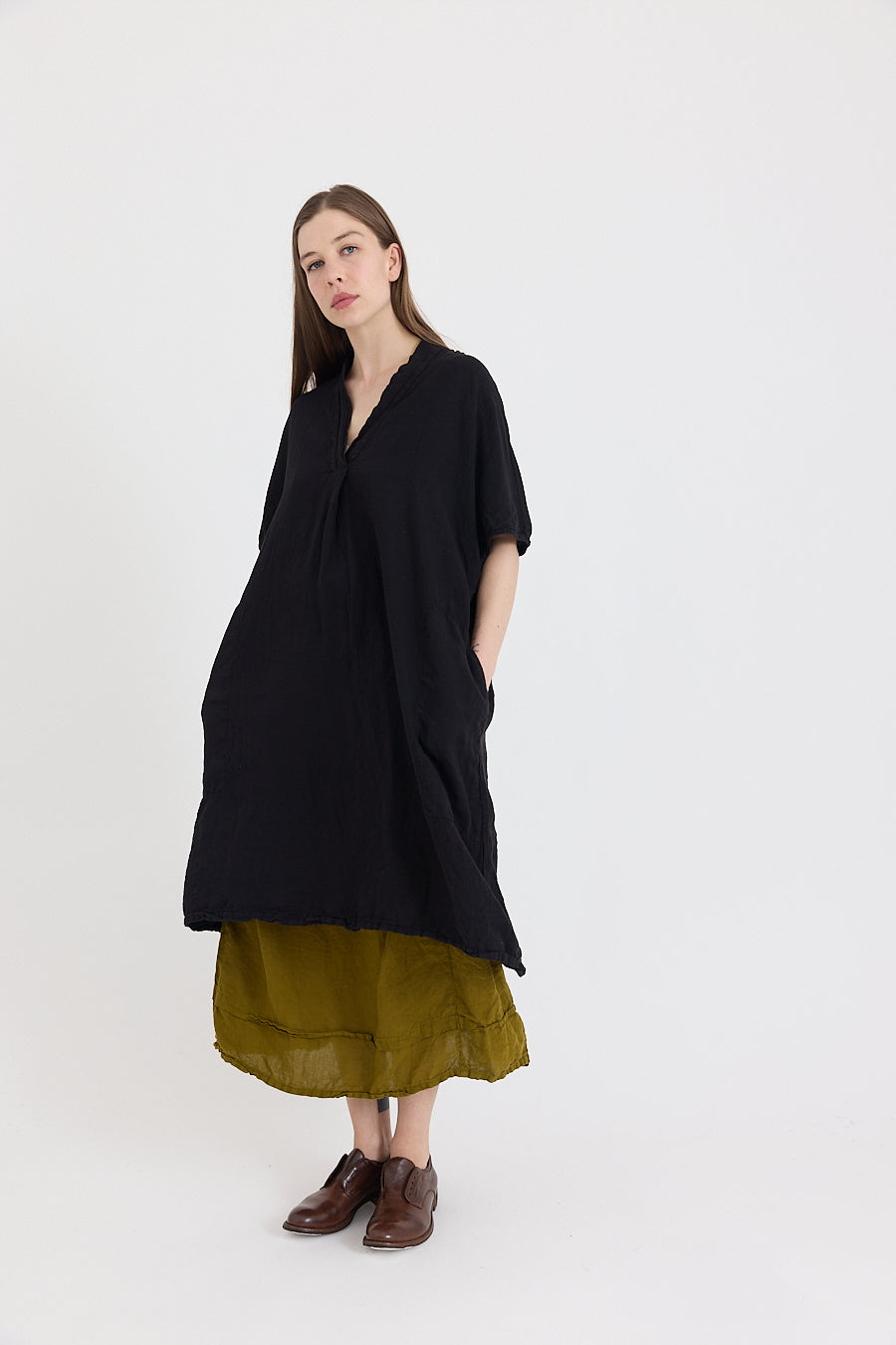 Eugenie Tunic in Light Weight Linen