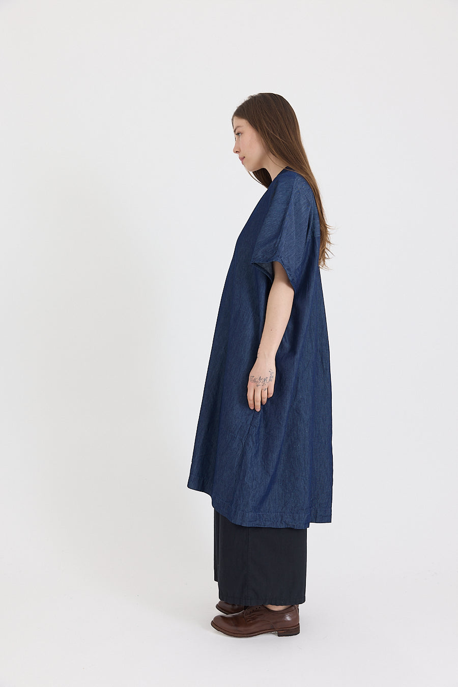 Eugenie Tunic in Denim Cotton Chambray
