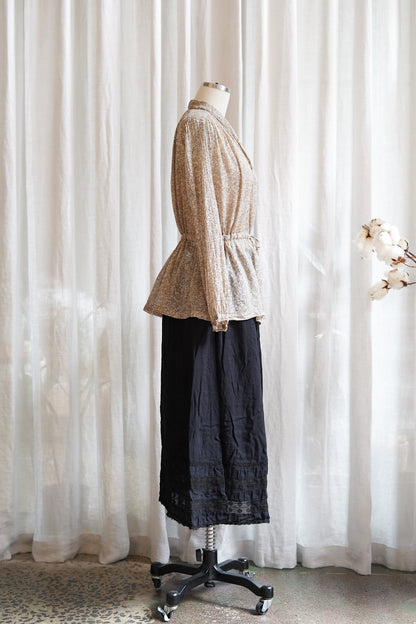 Pearl Blouse With Adjustable Waist in Ginza Print