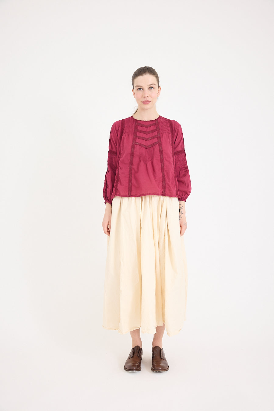 Alice Lace Blouse in Cotton Lace