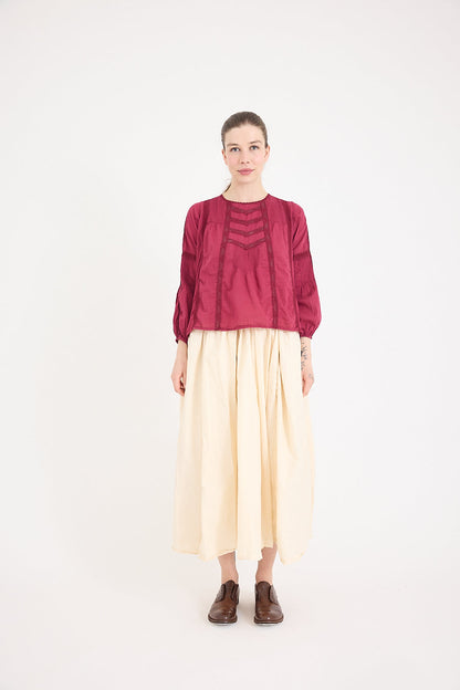 Alice Lace Blouse in Cotton Lace